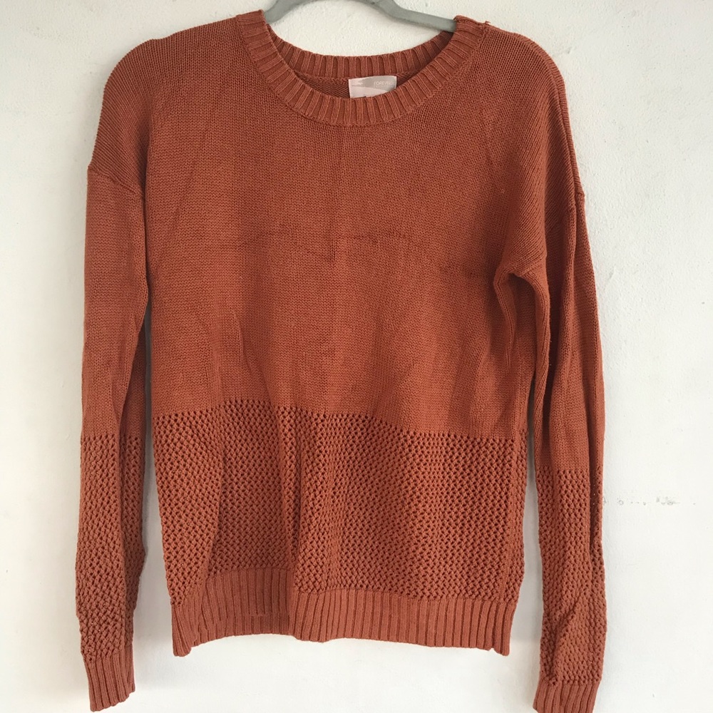 Rust color sweater